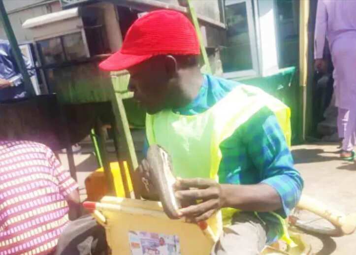 Ability in disability: Man dumped street begging for cobbling, makes 4-figure daily