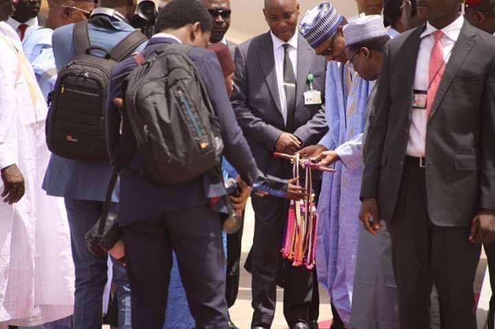 Hotunan: Yanzun nan shugaba Buhari ya isa jihar Borno