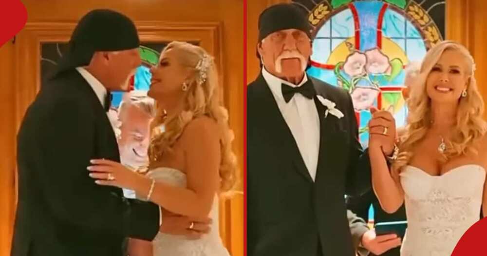 Hulk Hogan and his wife.