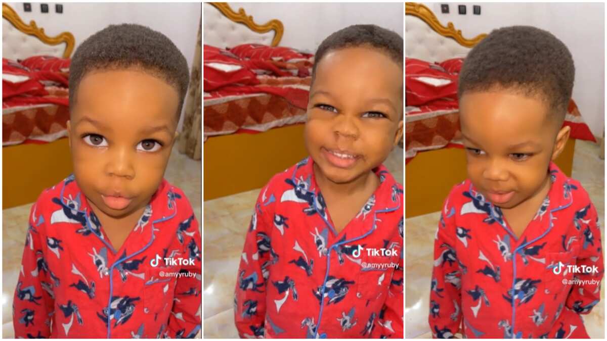 Mum Asks 2 Year Old Child in Beautiful Pyjamas Her Name He Gives