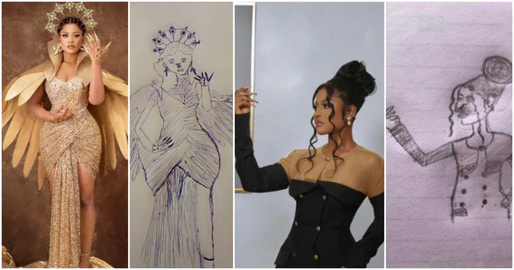 BBNaija star Phyna's fans draw her. BBNaija star Phyna's fans draw her.