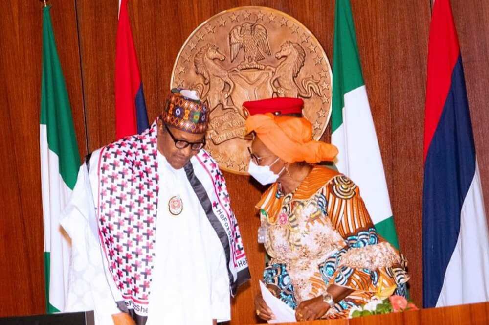 Muhammadu Buhari, Pauline Tallen, minister of women affairs, Plateau south senatorial district, APC, 2023 general elections