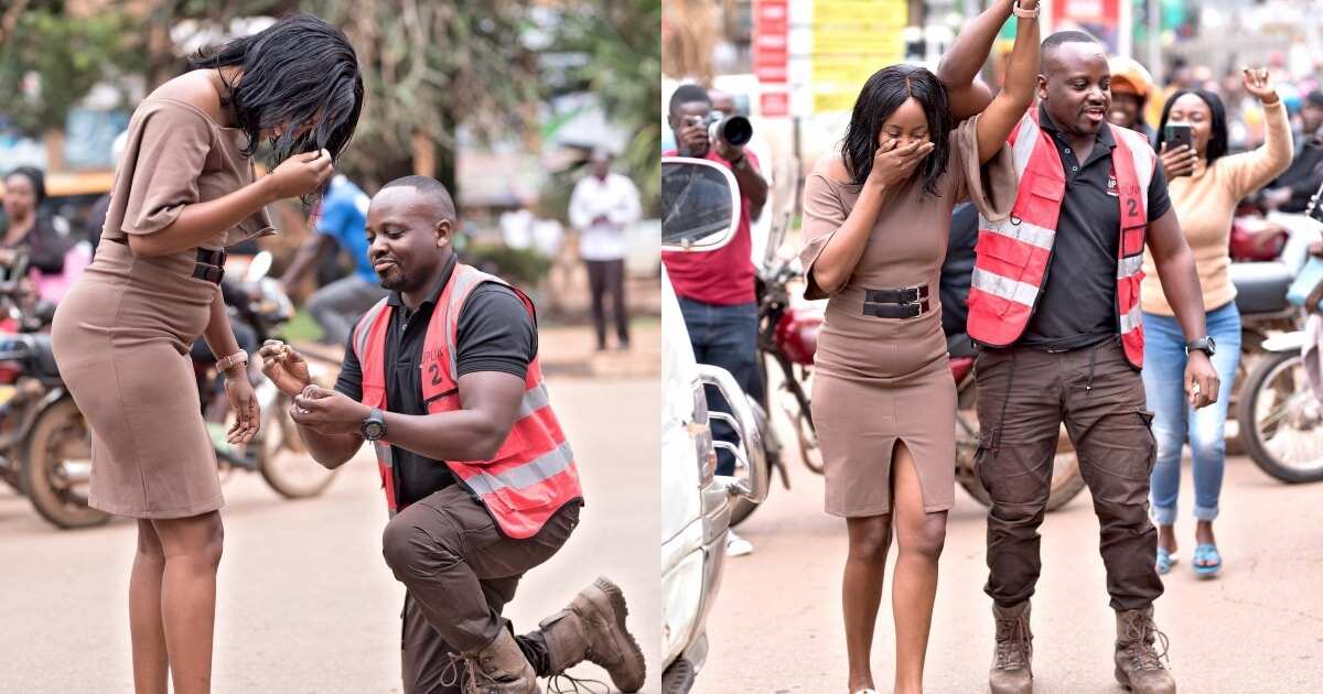 Man Blocks Traffic on Busy Highway to Propose to Girlfriend