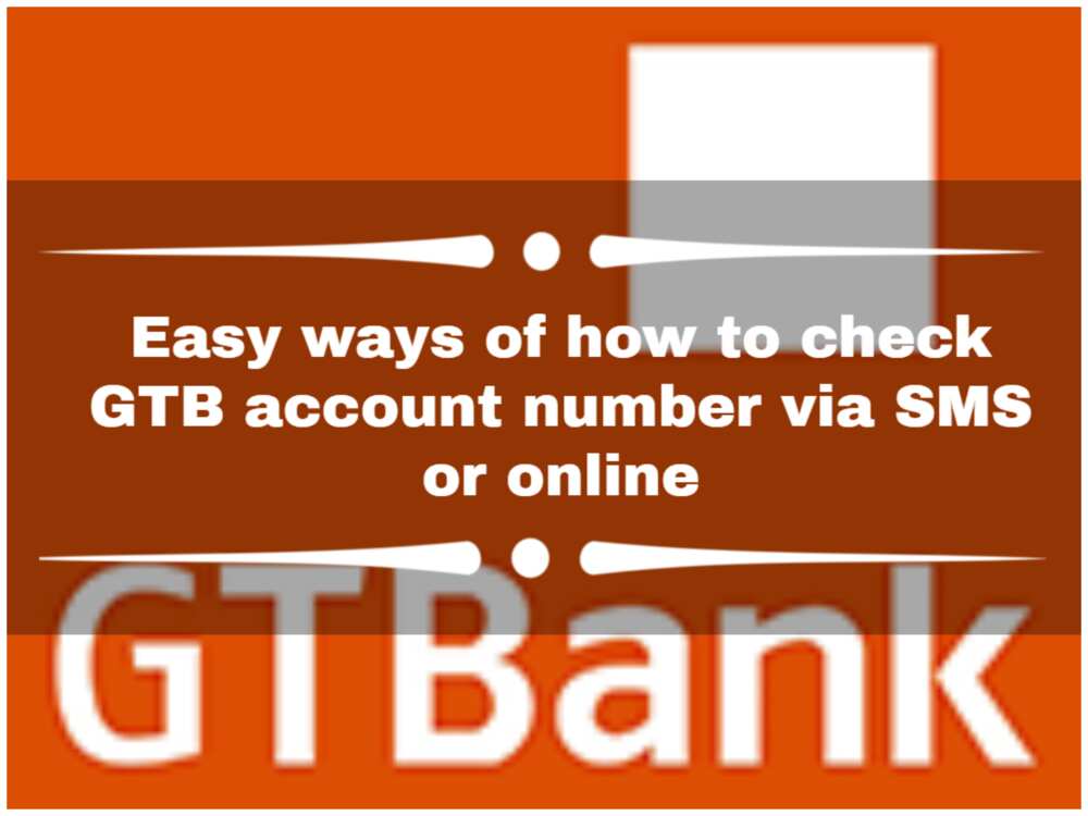 how to check gtb account number