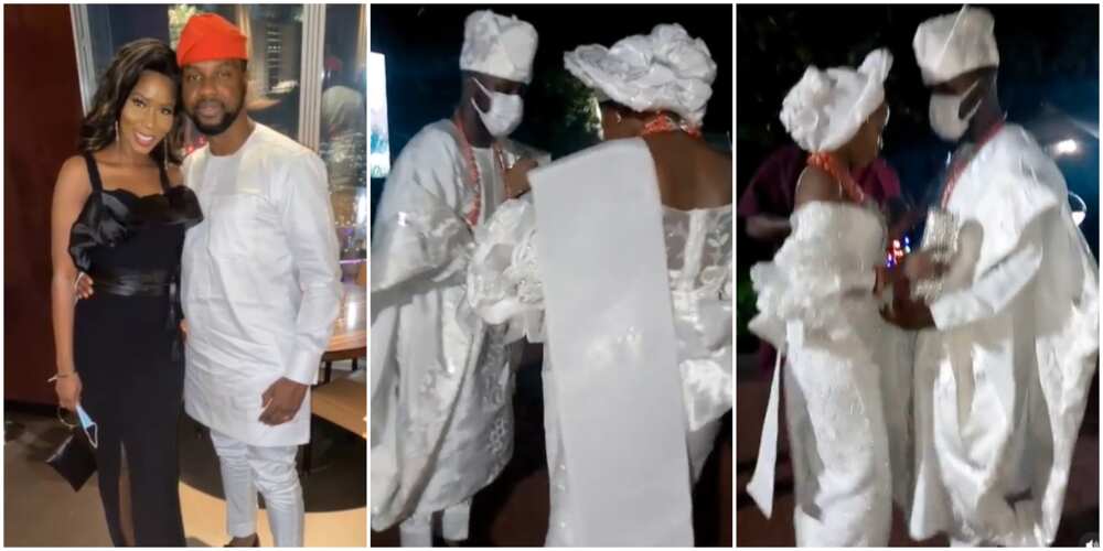 Media Personality Debola Williams shows off dancing skills at introduction ceremony (video)