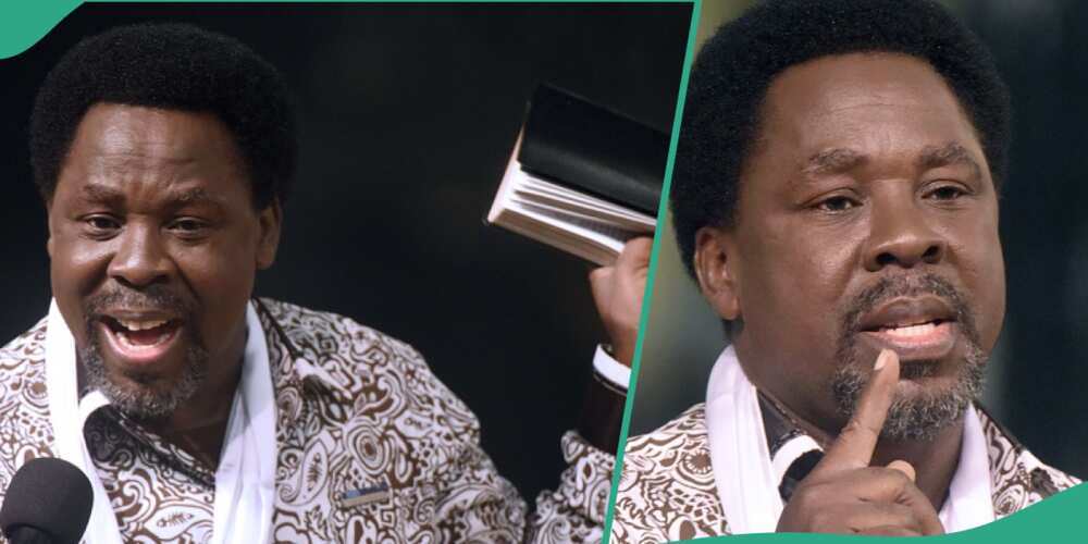 Nigerians react to old video of TB Joshua speaking on people possibly talking bad about him and his church