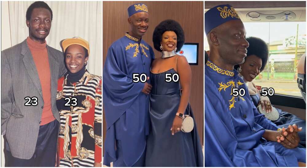 Photos of a couple who got married at the age of 23. Photos of a couple who got married at the age of 23.