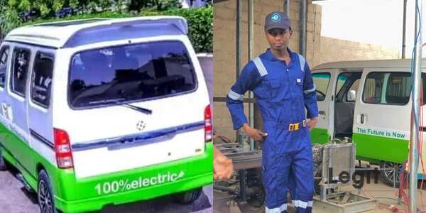 Mustapha Gajibo, a 29-year-old man is building electric cars and tricycles in Maiduguri, Borno State