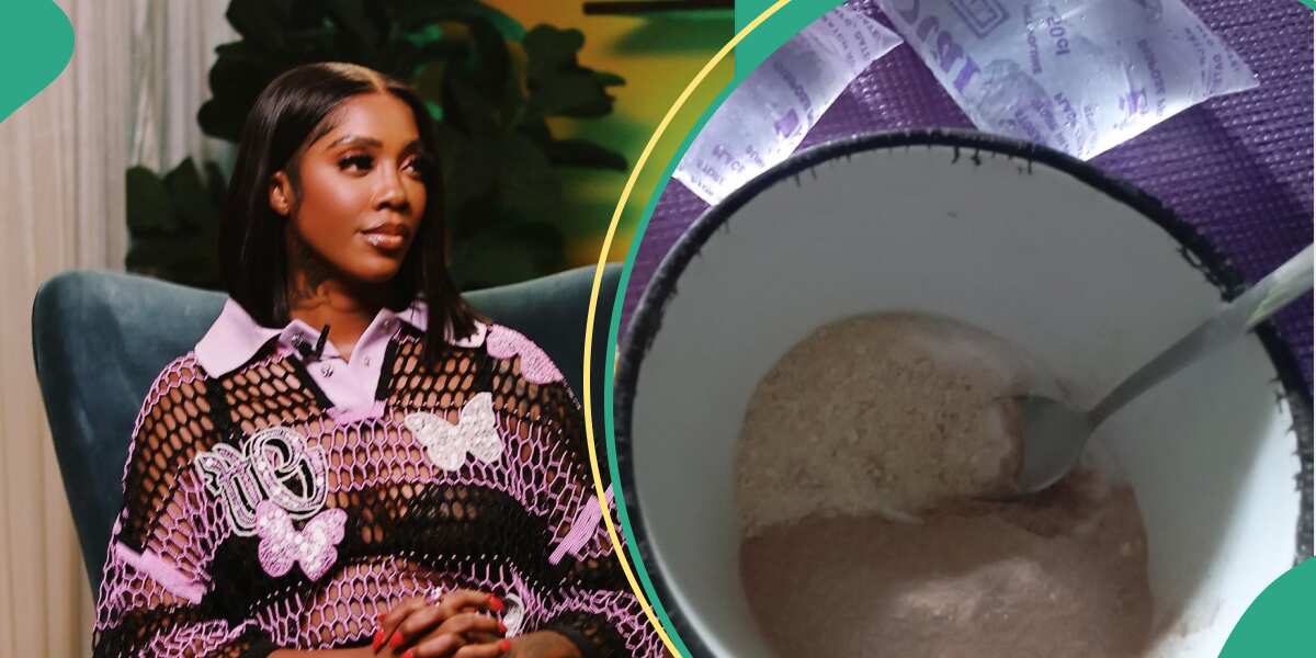 Video: See the meaning Tiwa Savage gave to Nigerian meal 'Water & Garri