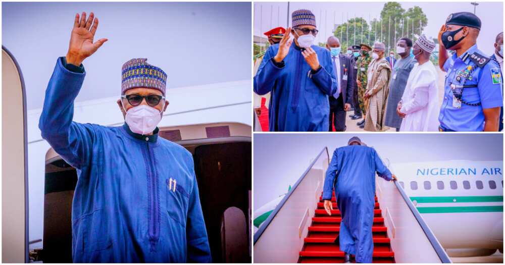 Breaking: President Buhari departs Nigeria for medical check-up in UK