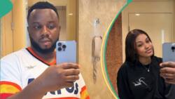 Sabinus and wife break silence over domestic violence rumours, fans react: “All this na long talk”