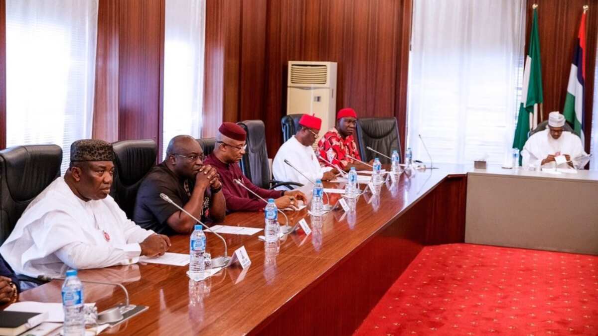 Just In: Buhari, southeast governors speak after Aso Rock closed-door meeting