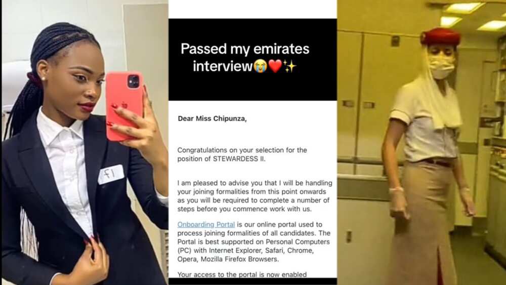 Photo of lady who works for Emirates Airlines