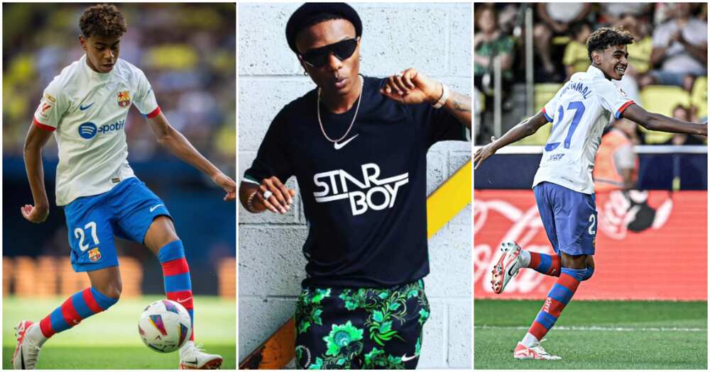 Photos of Wizkid and Lamine Yamal Photos of Wizkid and Lamine Yamal