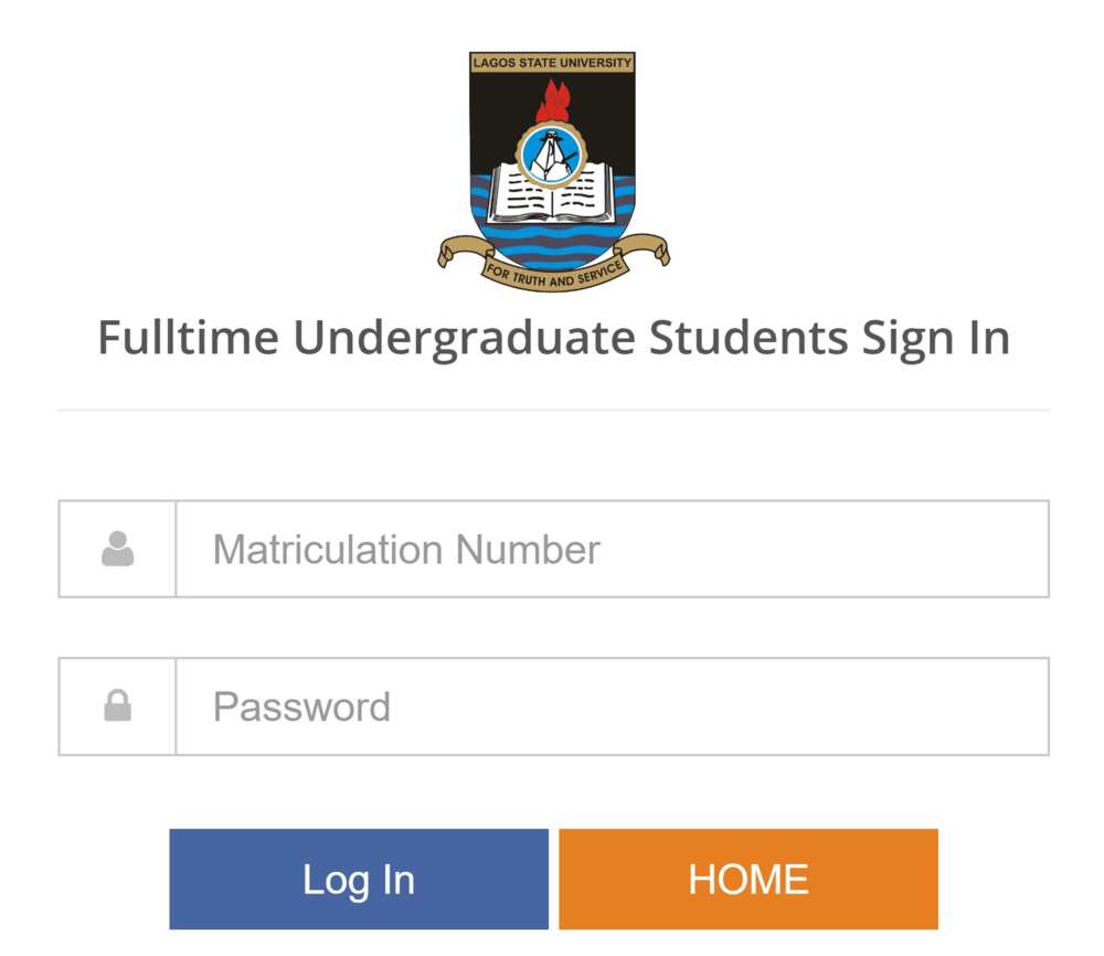 LASU admission portal login