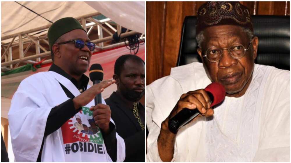 Peter Obi/Lai Mohammed/2023 Election/Southeast