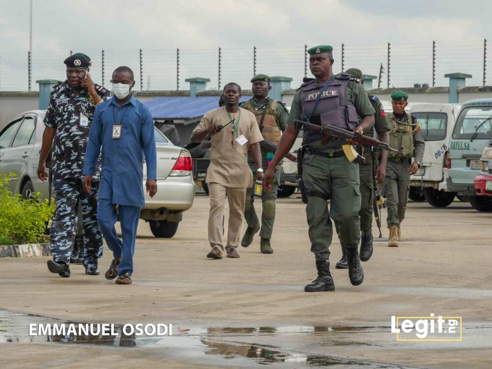 Police officers in Bayelsa