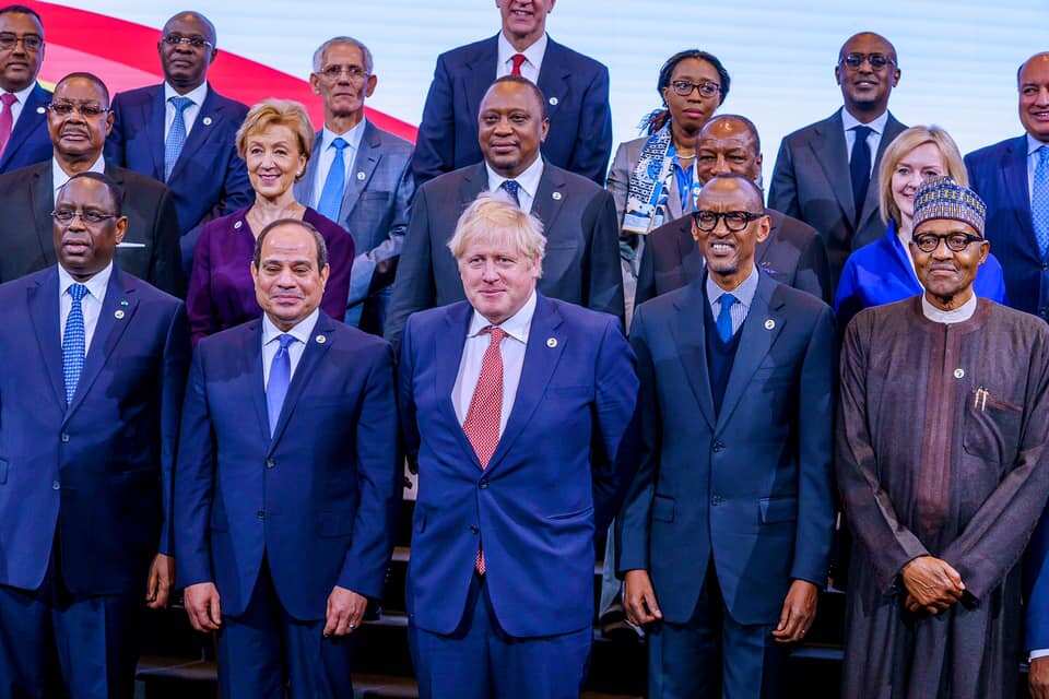 UK-Africa Summit: Buhari participates at opening plenary