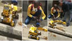 Talented Uyo-based teen creates Caterpillar truck controlled with water and syringe (video)