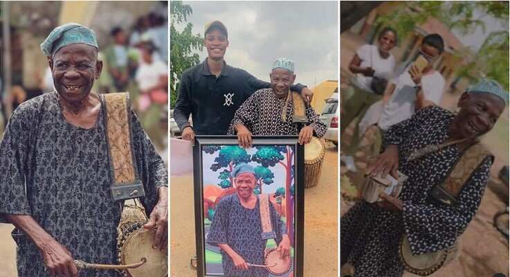 Baba Onilu has now received the 50% of cash for his photos and another N100,000 donated by Nigerians online, plus a nice frame.