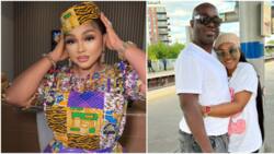 "Adekaz is handsome": Fans gush over Mercy Aigbe's husband as actress shares loved-up photo