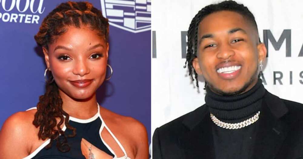 Lovestruck Us Rapper Ddg Takes Lover Halle Bailey On Romantic