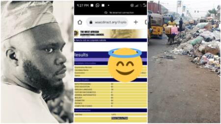 2022 WAEC: Boy who used to collect trash in Lagos clears papers after man promised him university education