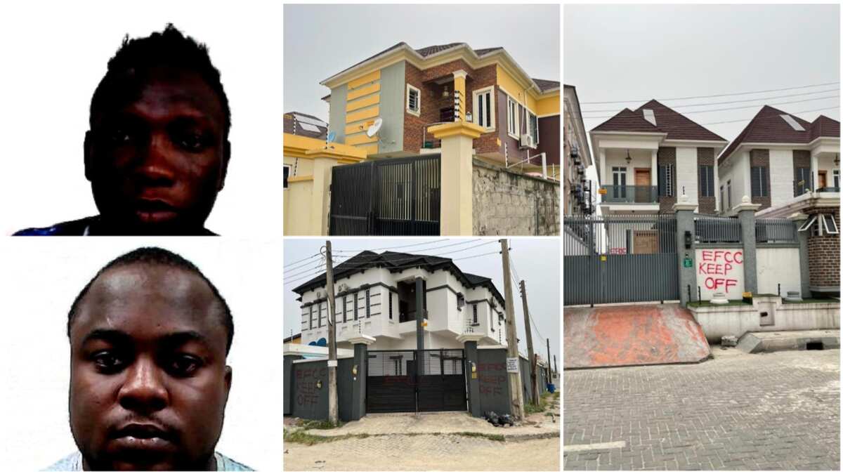 EFCC unveils list of N230m duplexes, N204m cash, N30m vehicles fraudsters lose to FG, photos spark reactions