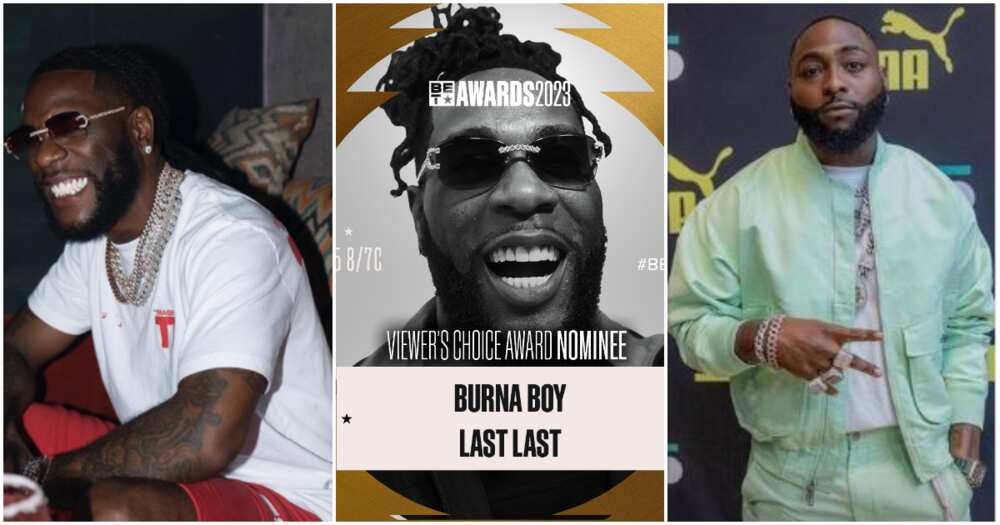 Photos of Burna Boy and Davido