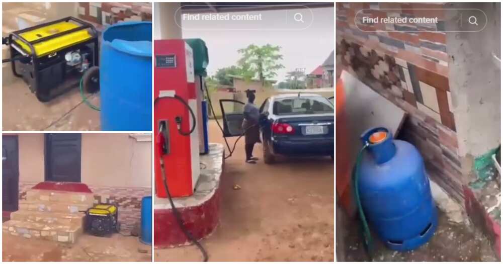 Fuel, filling station, Nigerian man