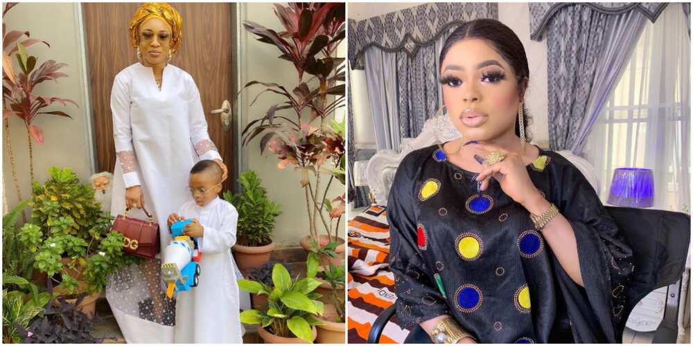 Bobrisky celebrates Tonto Dikeh's son, King Andre, as he clocks 5