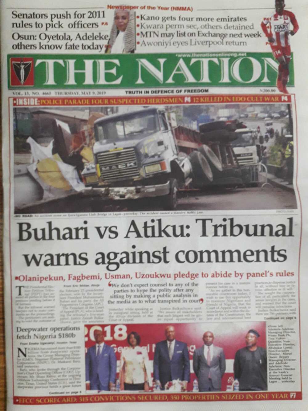 The Nation newspaper of May 9