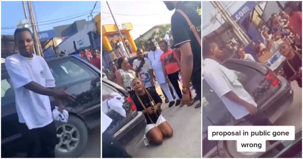 Proposal gone wrong, lady proposes to lover Proposal gone wrong, lady proposes to lover
