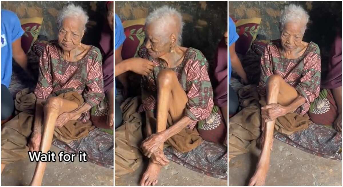 Video: See this Nigerian woman who is said to be 150 years old, you will be amazed