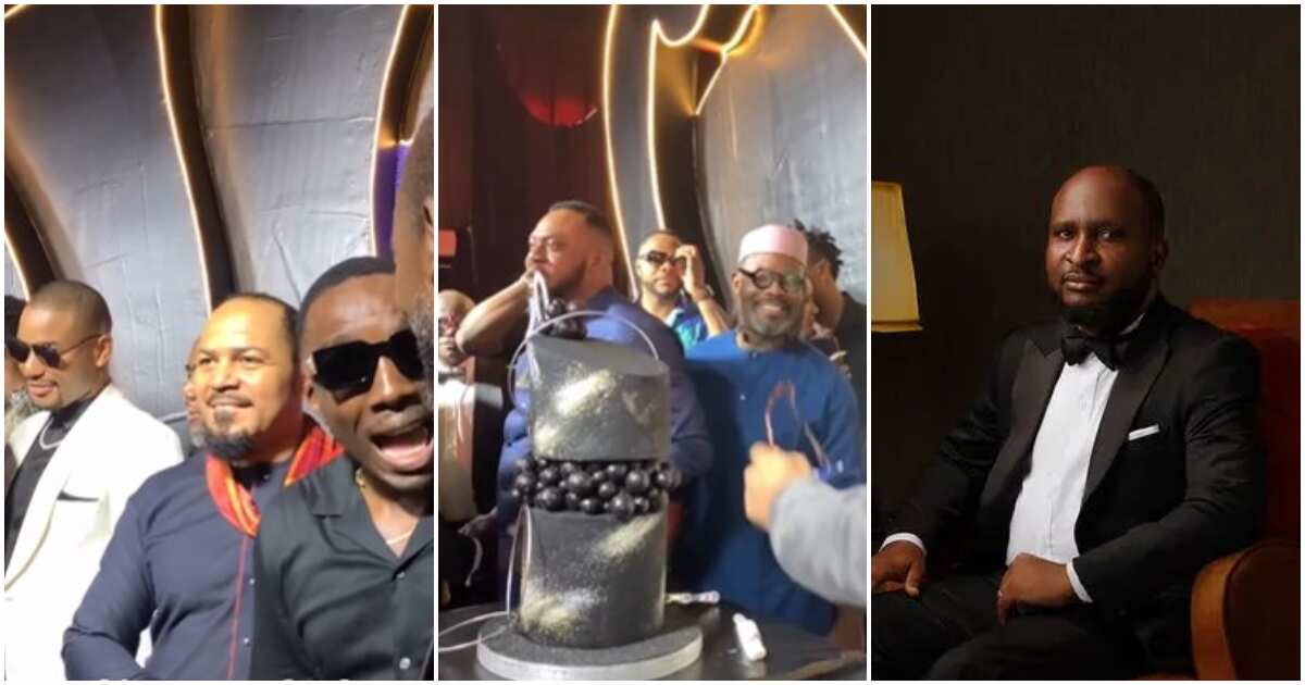 Videos: Odunlade, Ramsey Nouah, other celebrities attend cinema director's 40th birthday party