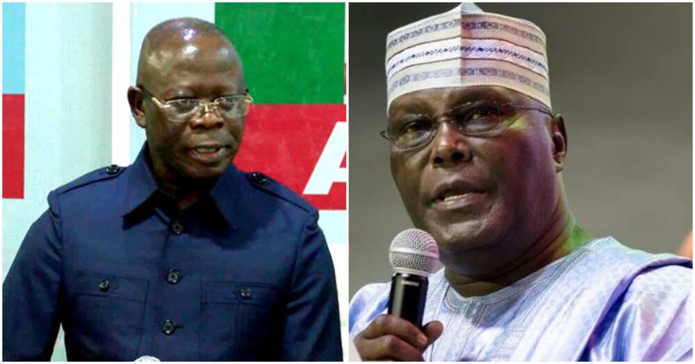 Adams Oshiomhole, Atiku Abubakar, 2023 election, PDP, APC, Bola Tinubu, Kashim Shettima, PDP G5 Governors