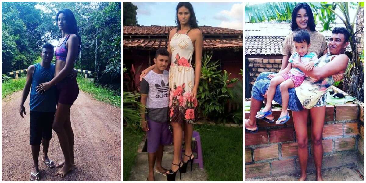 Pretty 26 Year Old Brazil Tallest Woman Weds Man Who Is A Foot