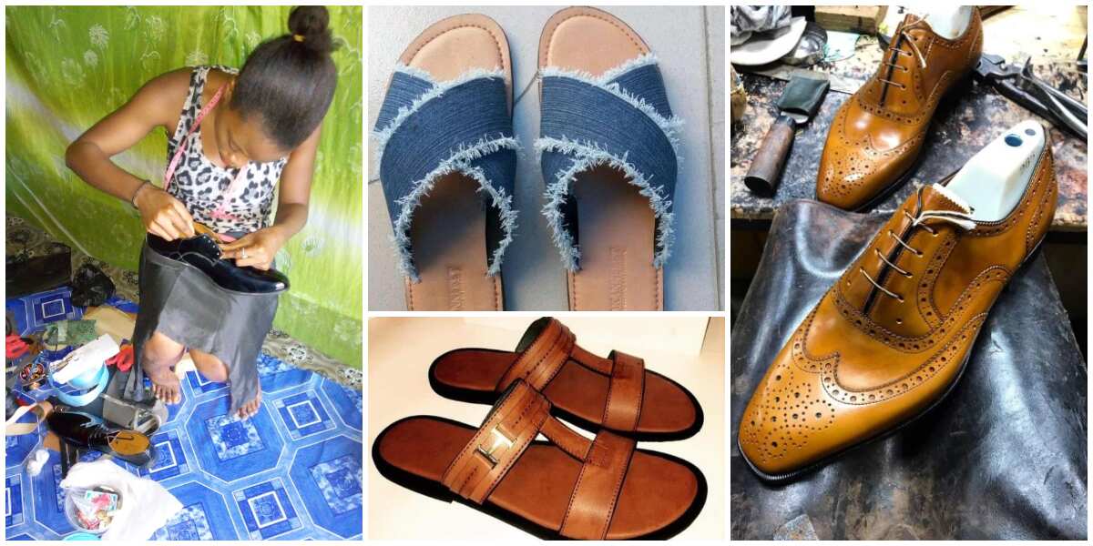 Young Lady Showcases Her Hustle as a Shoemaker, Shares ...