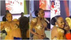 40th birthday party: Ini Edo & mother share stage as they show off dance steps, Uche Jombo makes money rain
