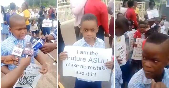 Primary school pupils protest, ASUU strike