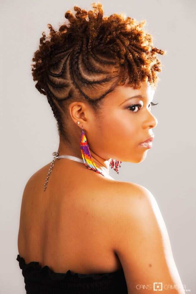 Short braided hairstyles for deals natural hair