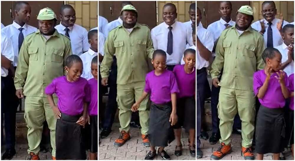 Photos of a blind NYSC member.