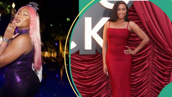 "No need for BBL": Reactions as DJ Cuppy flaunts her new risque figure, fans go gaga