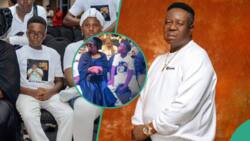 "Forgive me lord for laughing": Mr Ibu's children perform at his burial, video stirs reactions