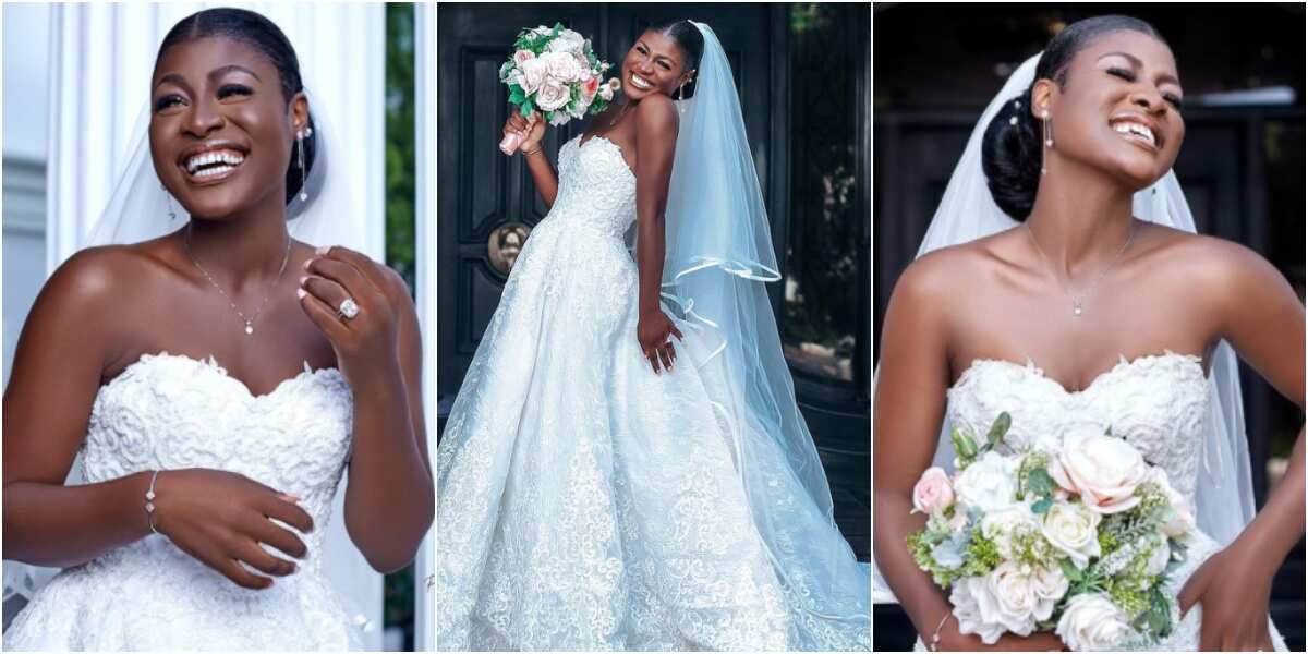 Throwback to my wedding: BBNaija Alex shares stunning photos in bridal dress, fans react