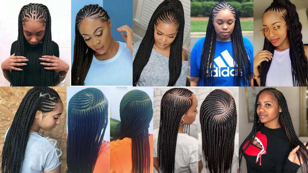 50 all-back Ghana weaving hairstyles for trendy looks 2023 50 all-back Ghana weaving hairstyles for trendy looks 2023