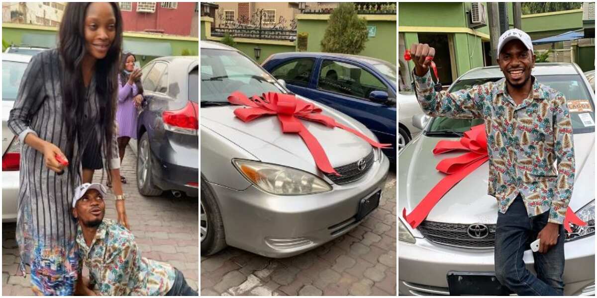 Actress buys car for younger brother who is also an actor after years of jumping bikes