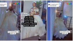 Nigerian Lady Flaunts Her Flowing Wedding Dress in Clip, Says N15m Was Spent on Her Wedding Without Borrowing