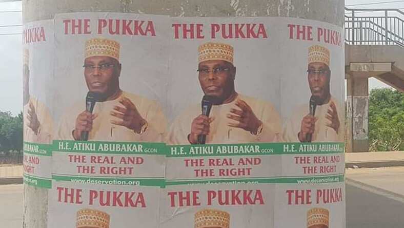 Atiku Abubakar has distanced himself from some posters in circulation in Abuja. Credit: NAN