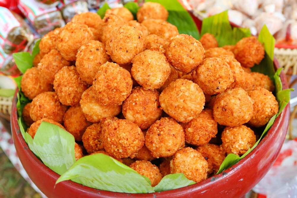 Stuffed yam balls ingredients Stuffed yam balls ingredients